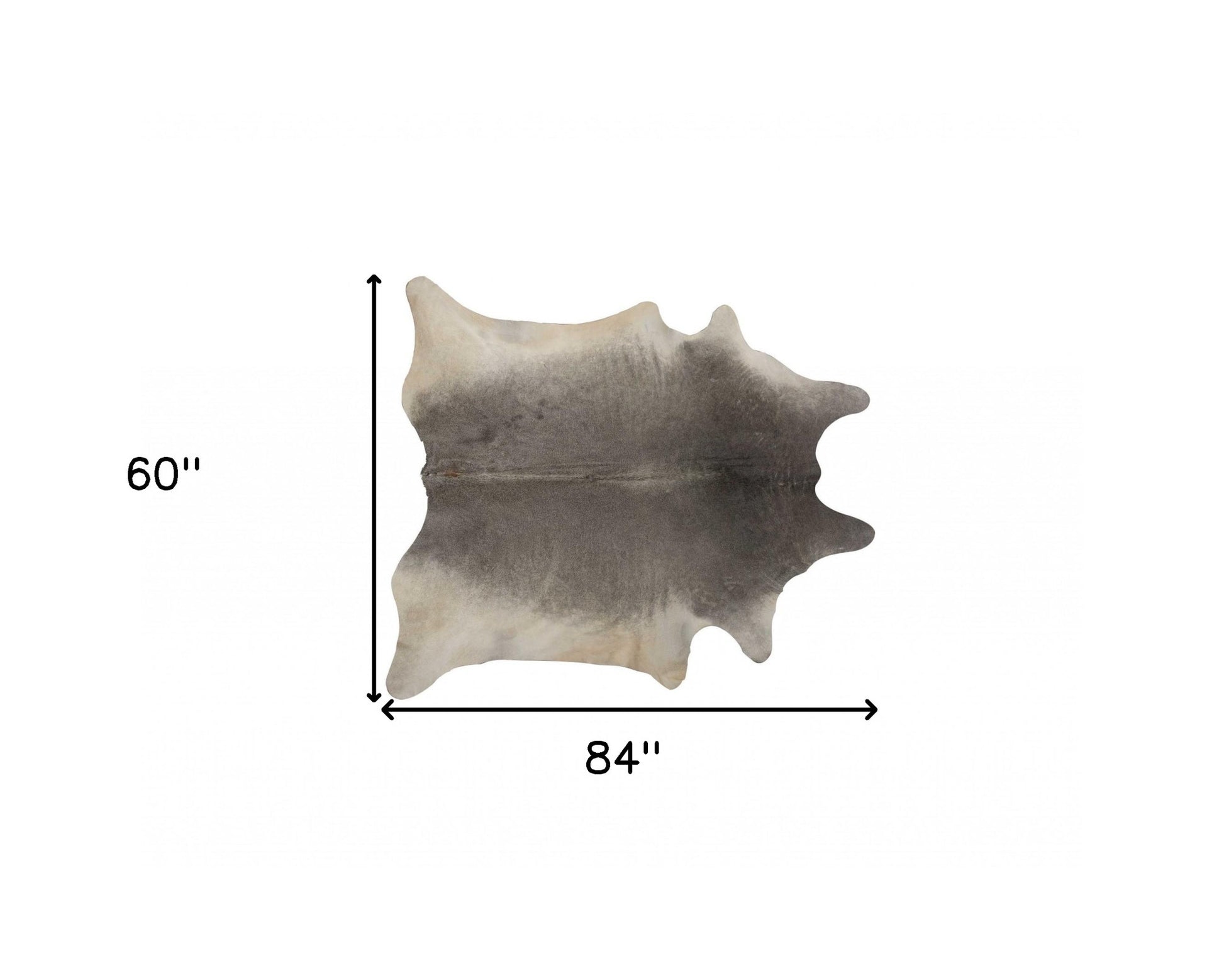 5' X 7' Black And Gold Cowhide Cowhide Print Area Rug-Area Rugs-DECOROLALA