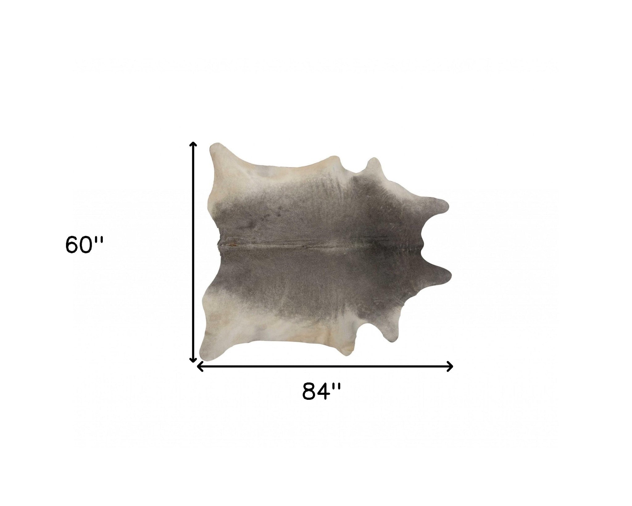 5' X 7' Black And Gold Cowhide Cowhide Print Area Rug-Area Rugs-DECOROLALA