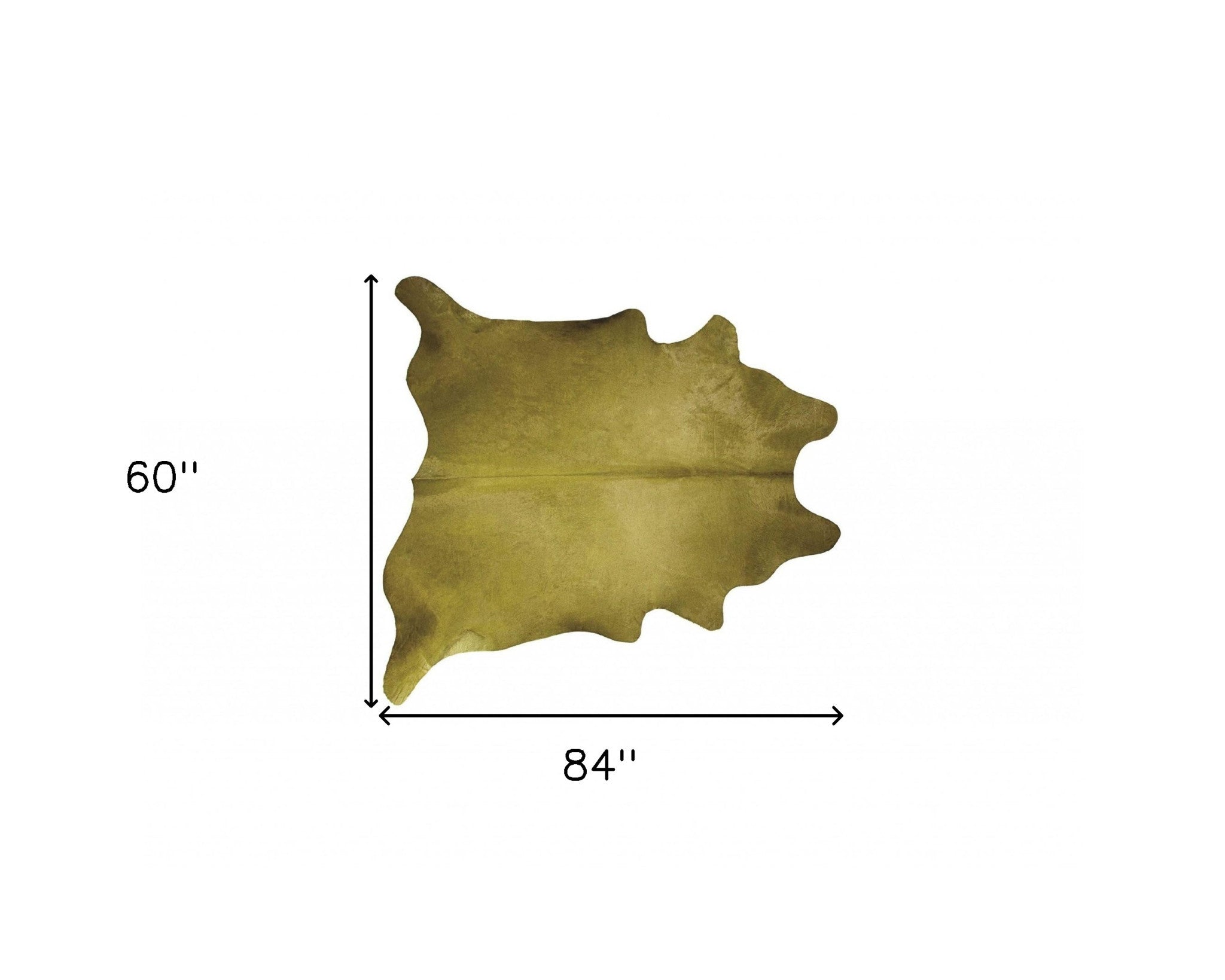 5' X 7' Black And Gold Cowhide Cowhide Print Area Rug-Area Rugs-DECOROLALA