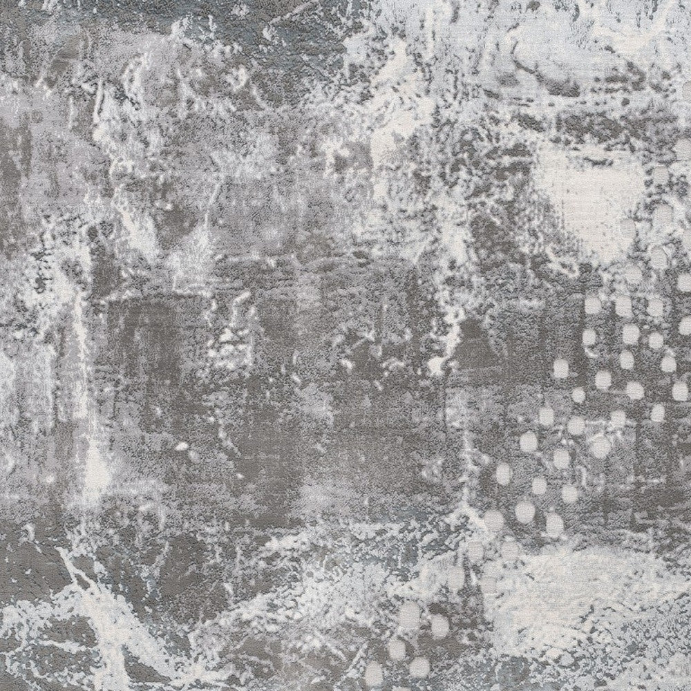 5' X 7' Blue Abstract Power Loom Area Rug-Area Rugs-DECOROLALA