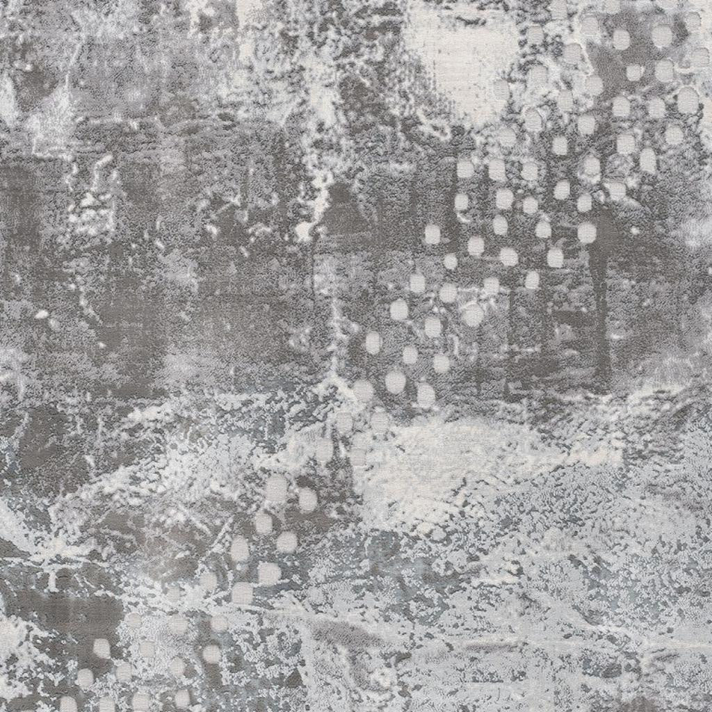 5' X 7' Blue Abstract Power Loom Area Rug-Area Rugs-DECOROLALA