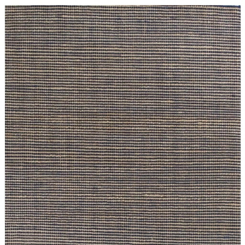 5' X 7' Blue Wool Abstract Hand Woven Area Rug-Area Rugs-DECOROLALA