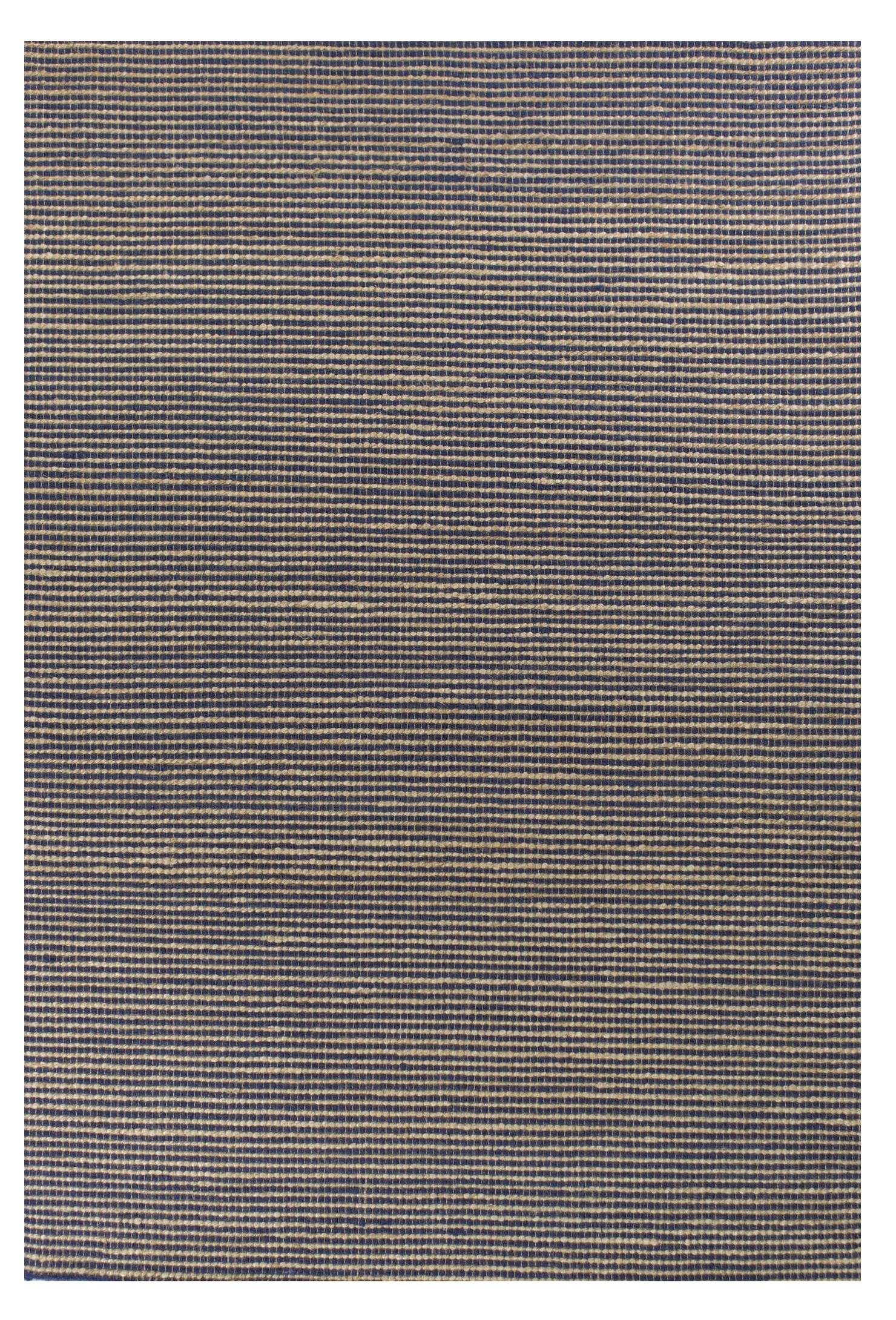 5' X 7' Blue Wool Abstract Hand Woven Area Rug-Area Rugs-DECOROLALA