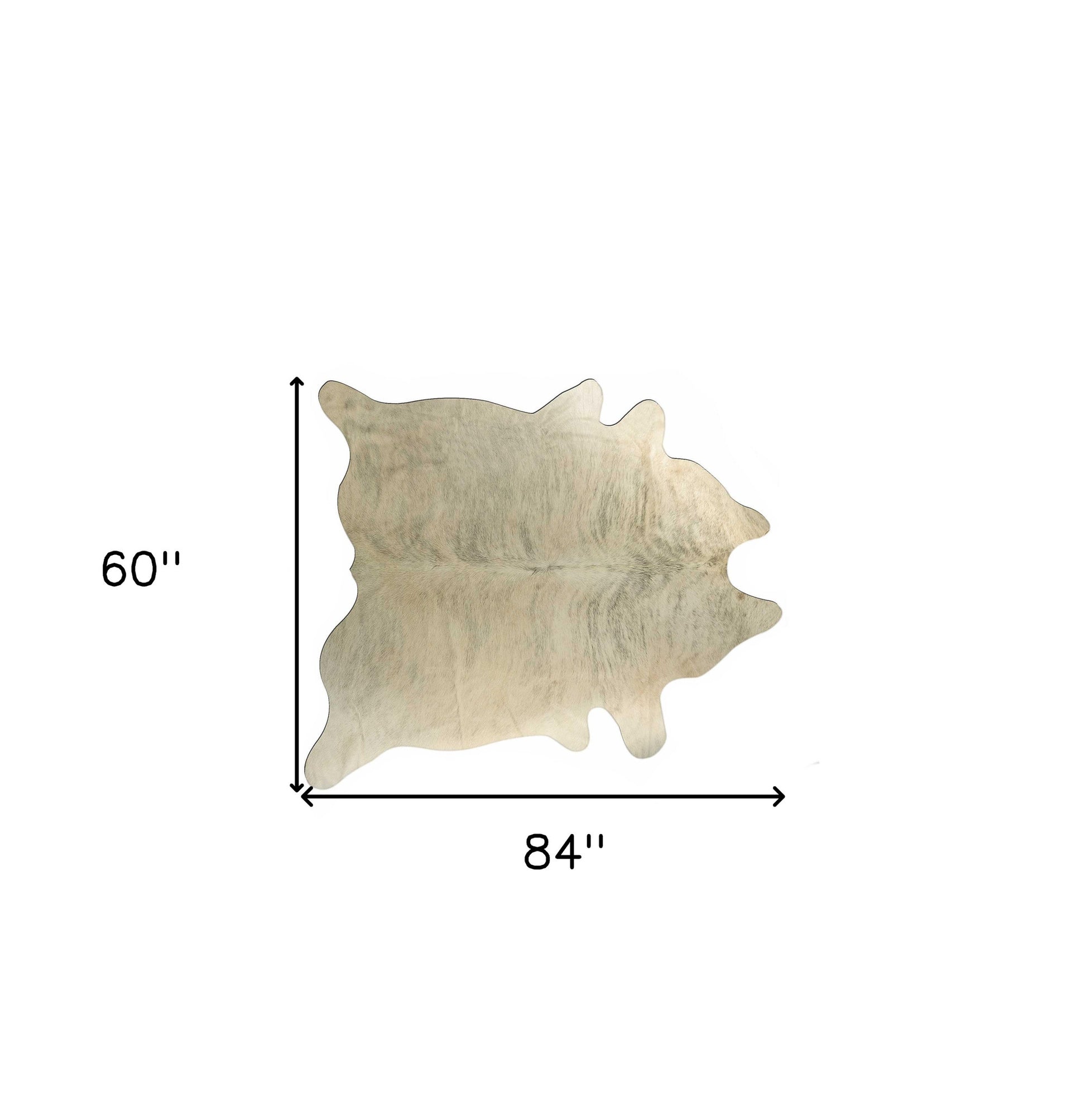 5' X 7' Brown And Black Cowhide Cowhide Print Area Rug-Area Rugs-DECOROLALA