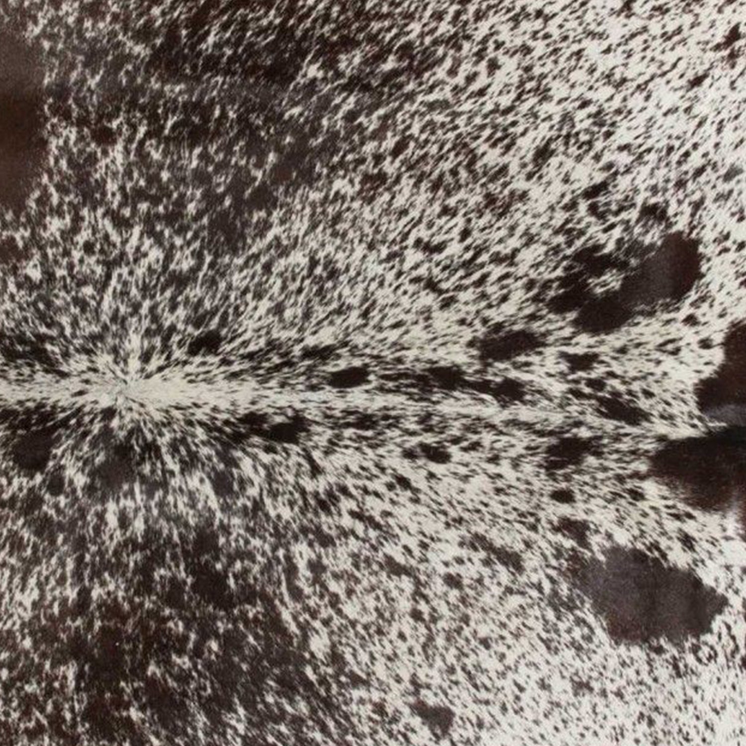 5' X 7' Brown And White Cowhide Area Rug-Area Rugs-DECOROLALA