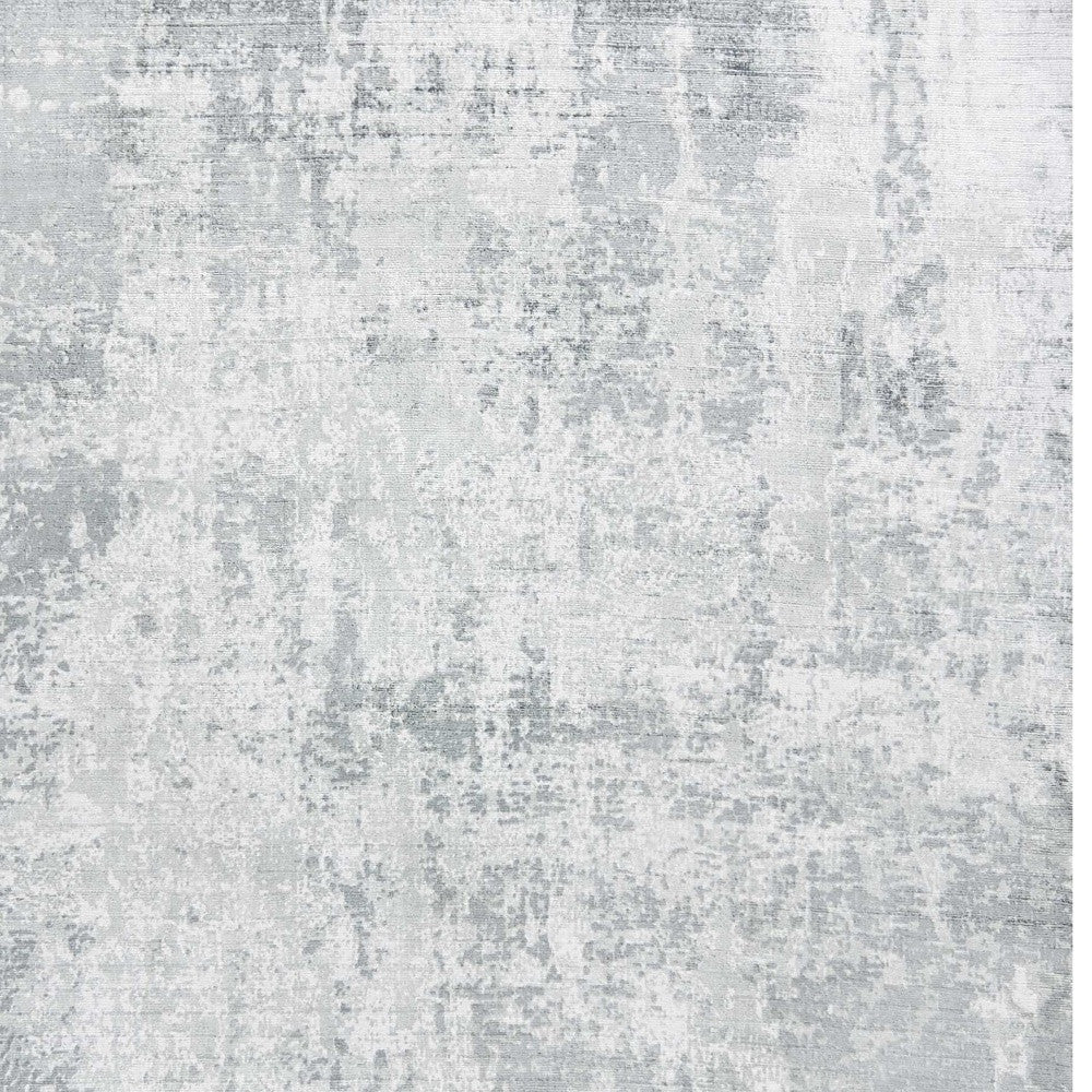 5' X 7' Dark Gray And Light Gray Abstract Hand Loomed Area Rug-Area Rugs-DECOROLALA