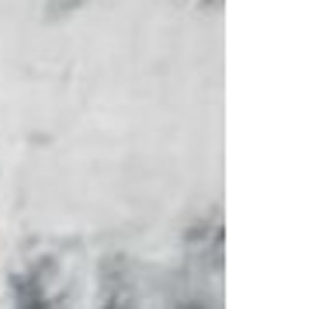 5' X 7' Dark Gray And Light Gray Abstract Hand Loomed Area Rug-Area Rugs-DECOROLALA