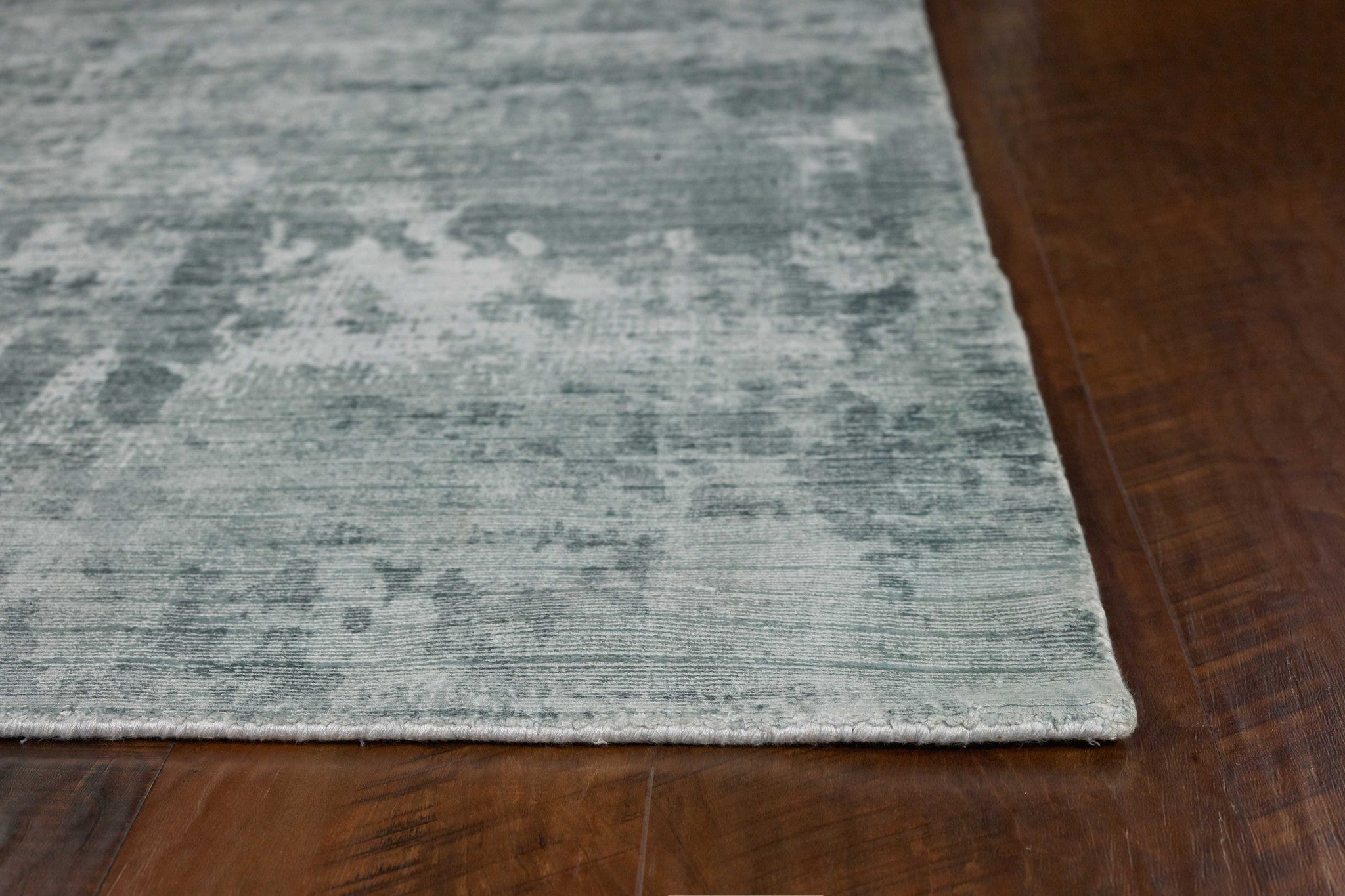 5' X 7' Dark Gray And Light Gray Abstract Hand Loomed Area Rug-Area Rugs-DECOROLALA