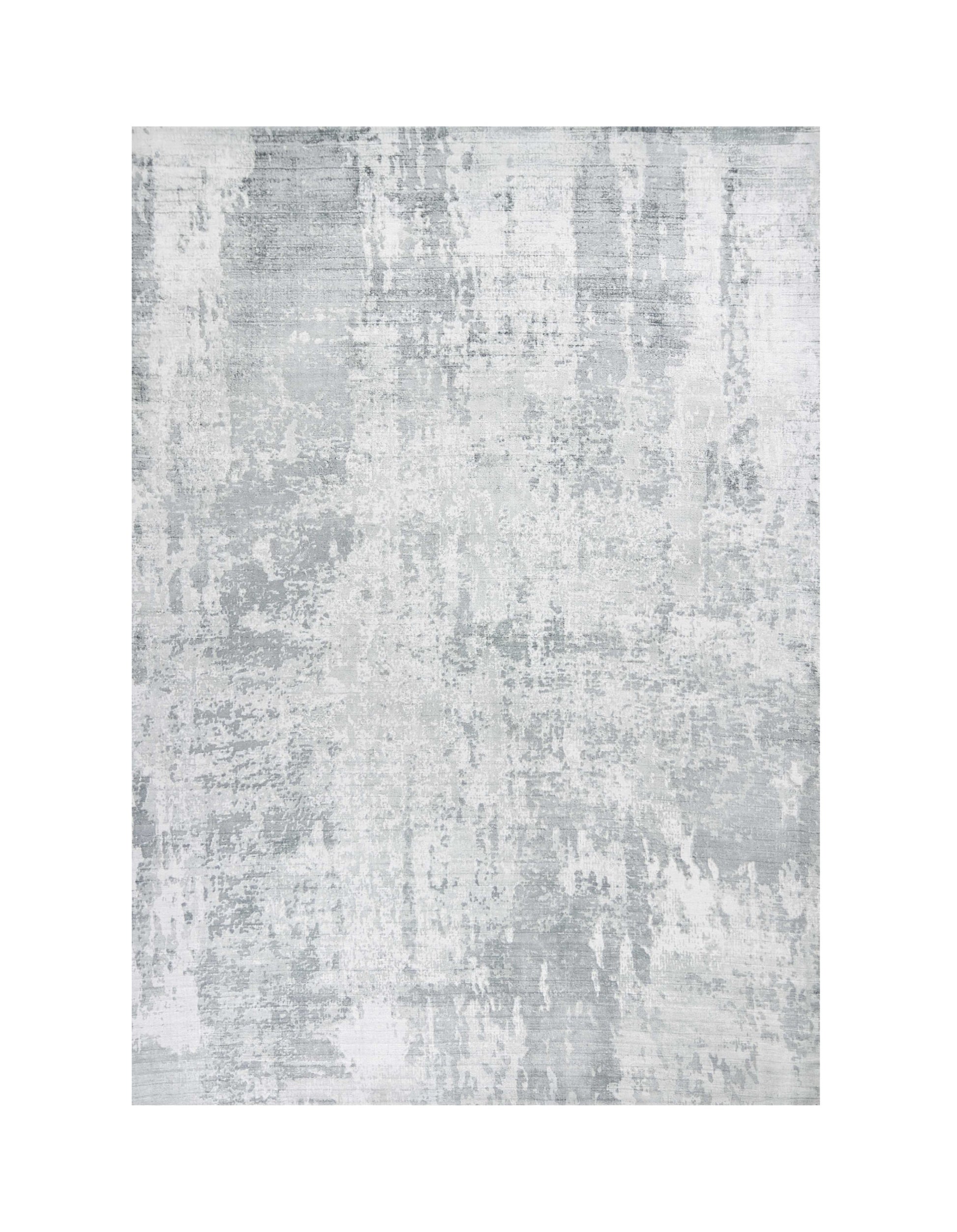 5' X 7' Dark Gray And Light Gray Abstract Hand Loomed Area Rug-Area Rugs-DECOROLALA