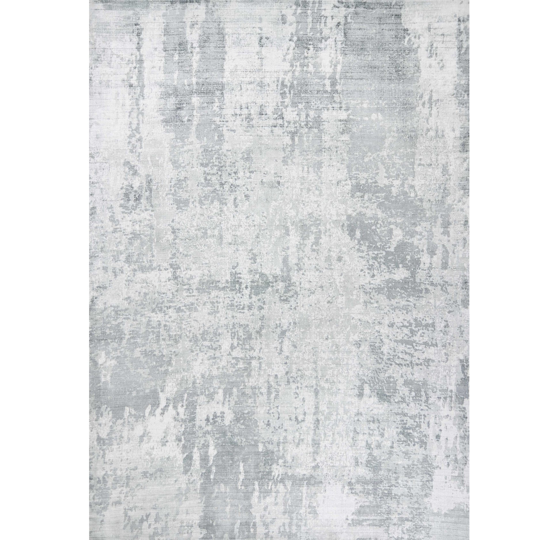 5' X 7' Dark Gray And Light Gray Abstract Hand Loomed Area Rug-Area Rugs-DECOROLALA