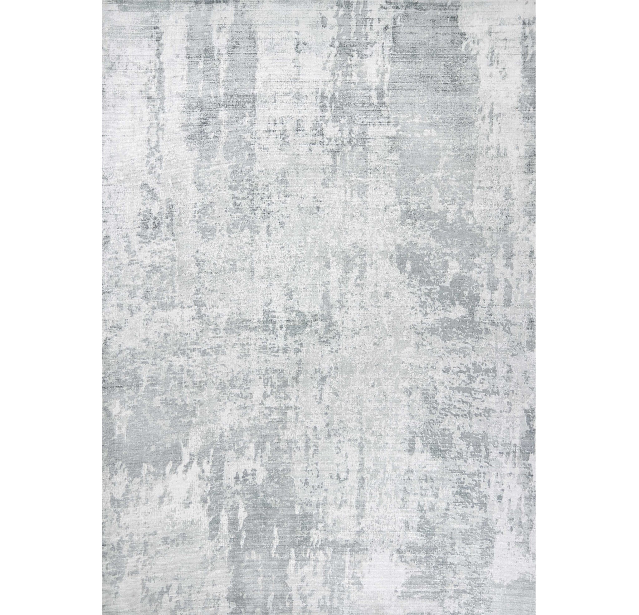 5' X 7' Dark Gray And Light Gray Abstract Hand Loomed Area Rug-Area Rugs-DECOROLALA