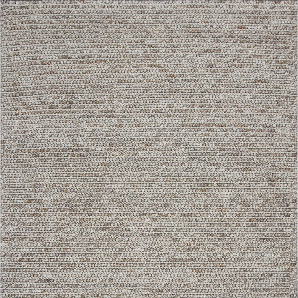 5' X 7' Natural Wool Hand Woven Area Rug-Area Rugs-DECOROLALA