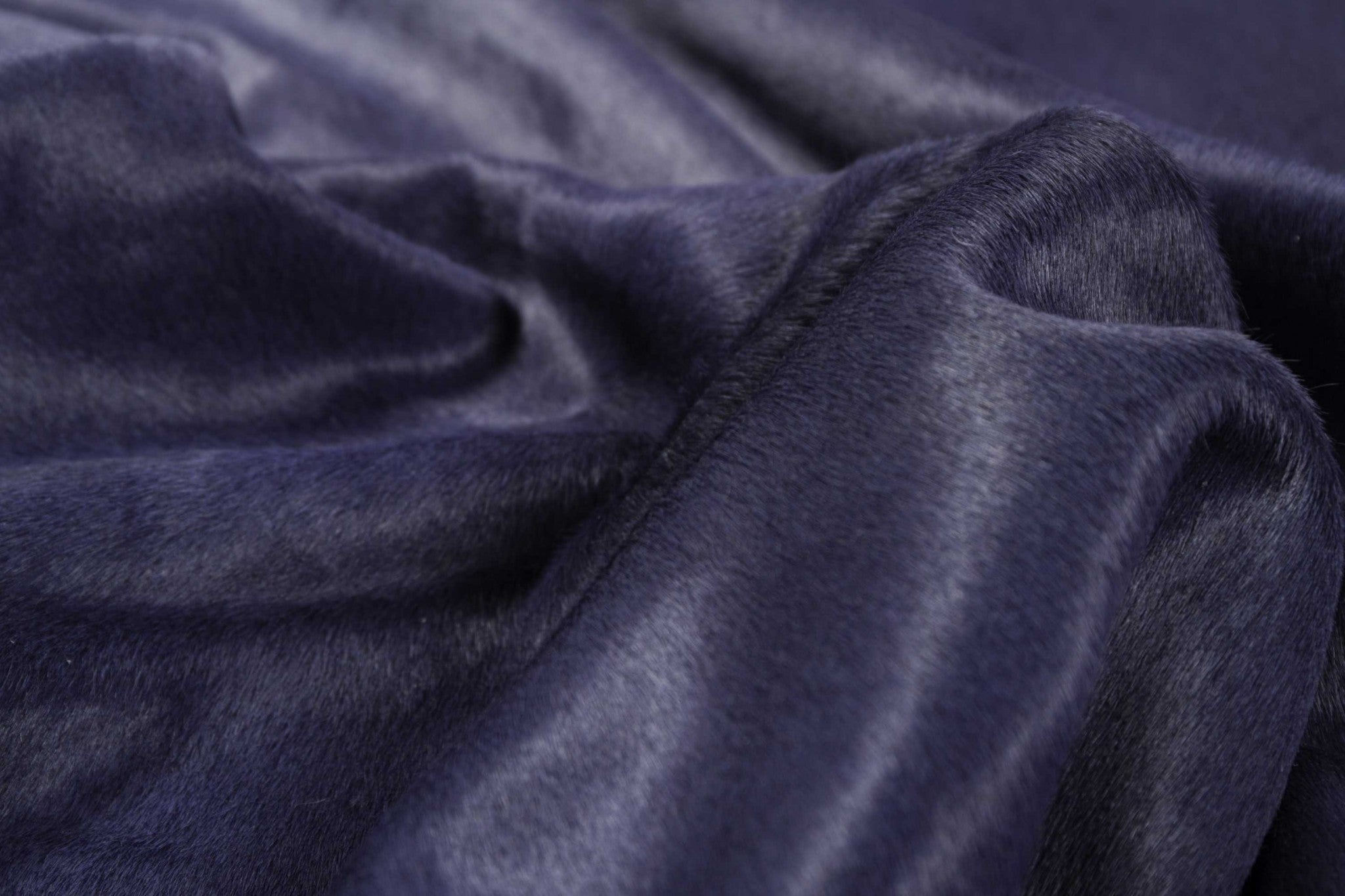 5' X 7' Navy Blue Cowhide Area Rug-Area Rugs-DECOROLALA