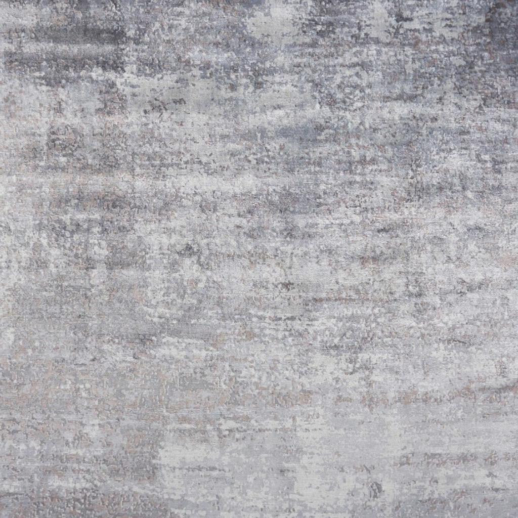 5' X 7' Slate Gray And Dark Gray Abstract Hand Loomed Area Rug-Area Rugs-DECOROLALA