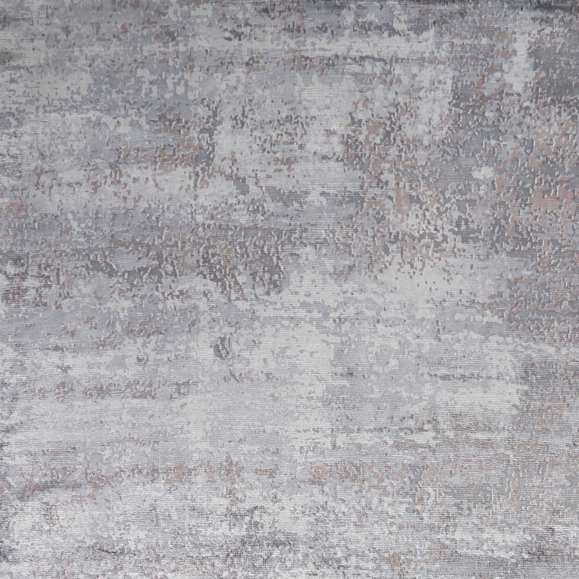 5' X 7' Slate Gray And Dark Gray Abstract Hand Loomed Area Rug-Area Rugs-DECOROLALA