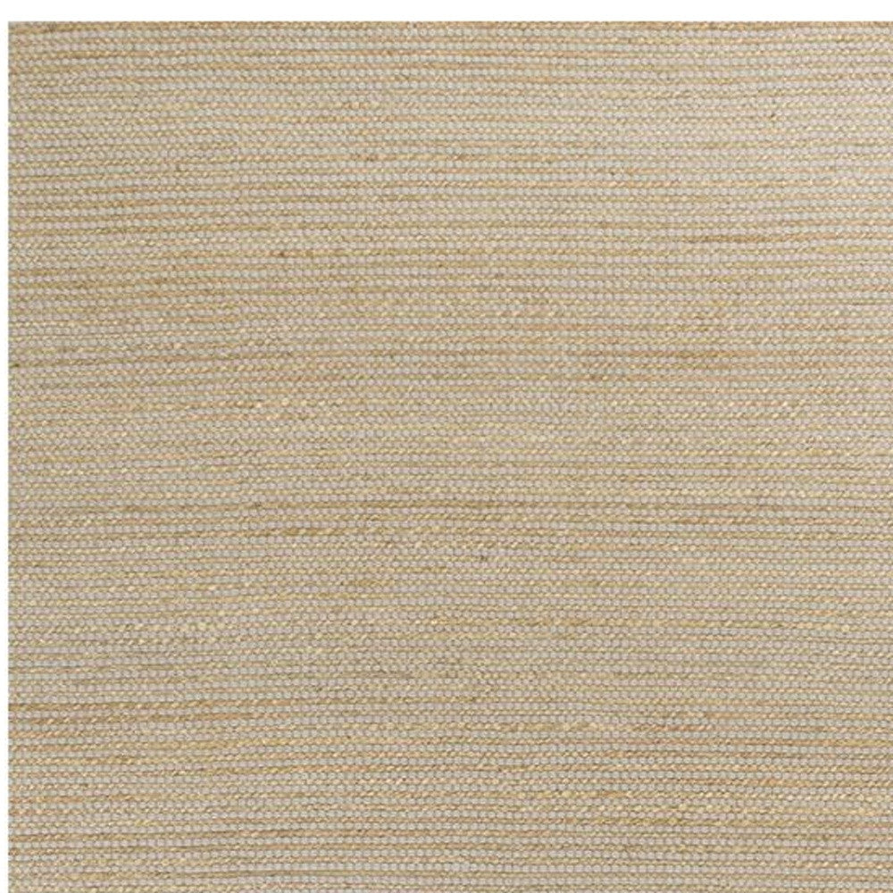 5' X 7' Tan And Ivory Hand Woven Area Rug-Area Rugs-DECOROLALA
