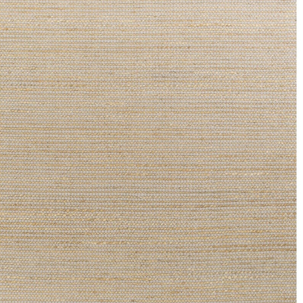 5' X 7' Tan And Ivory Hand Woven Area Rug-Area Rugs-DECOROLALA