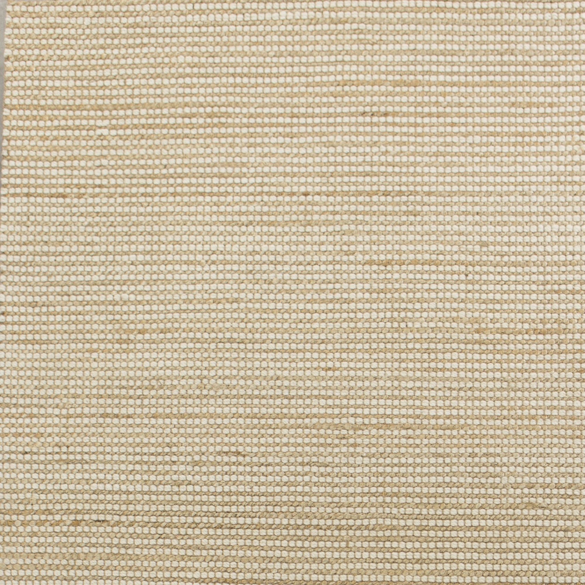 5' X 7' Tan And Ivory Hand Woven Area Rug-Area Rugs-DECOROLALA