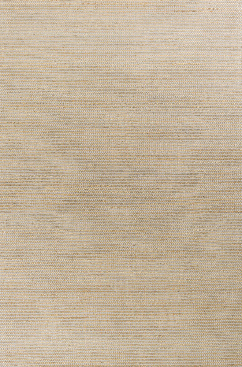 5' X 7' Tan And Ivory Hand Woven Area Rug-Area Rugs-DECOROLALA