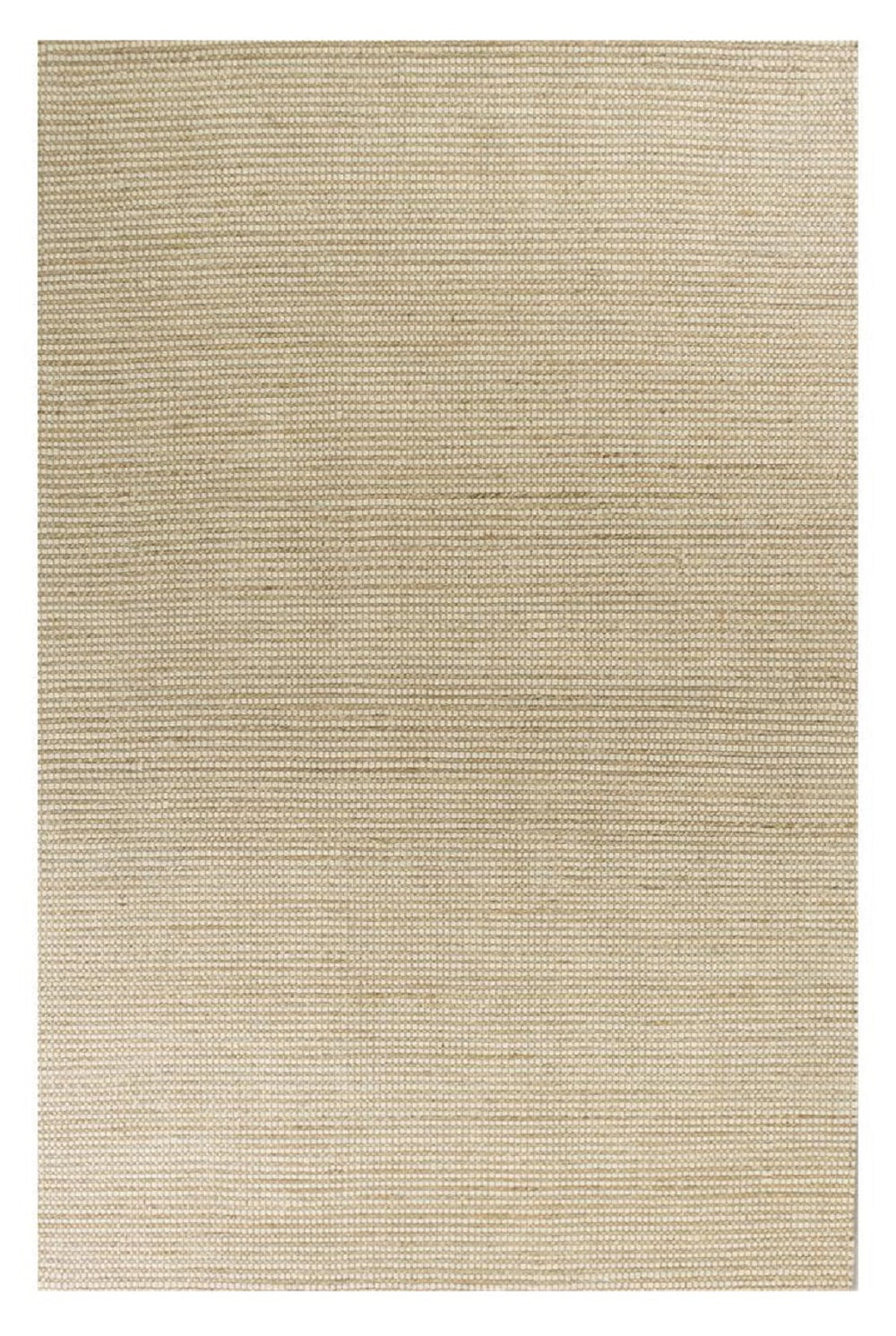 5' X 7' Tan And Ivory Hand Woven Area Rug-Area Rugs-DECOROLALA