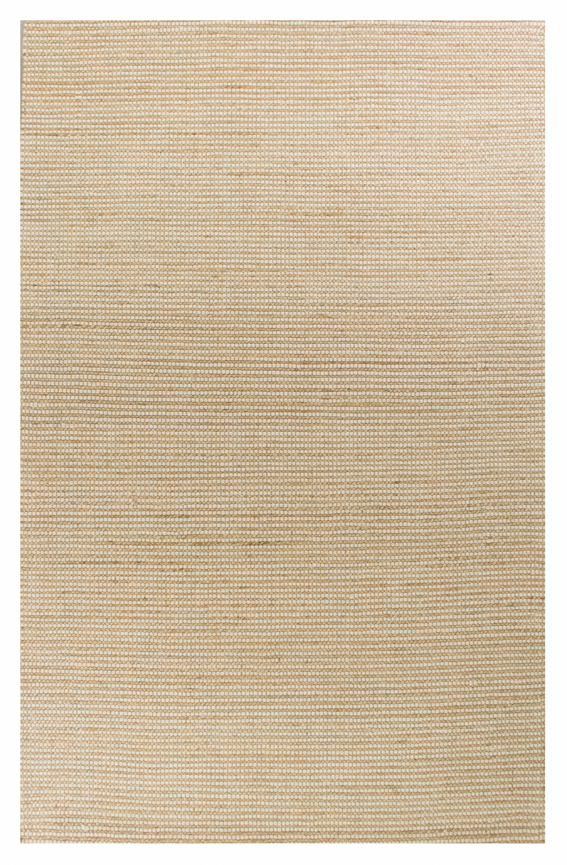 5' X 7' Tan And Ivory Hand Woven Area Rug-Area Rugs-DECOROLALA