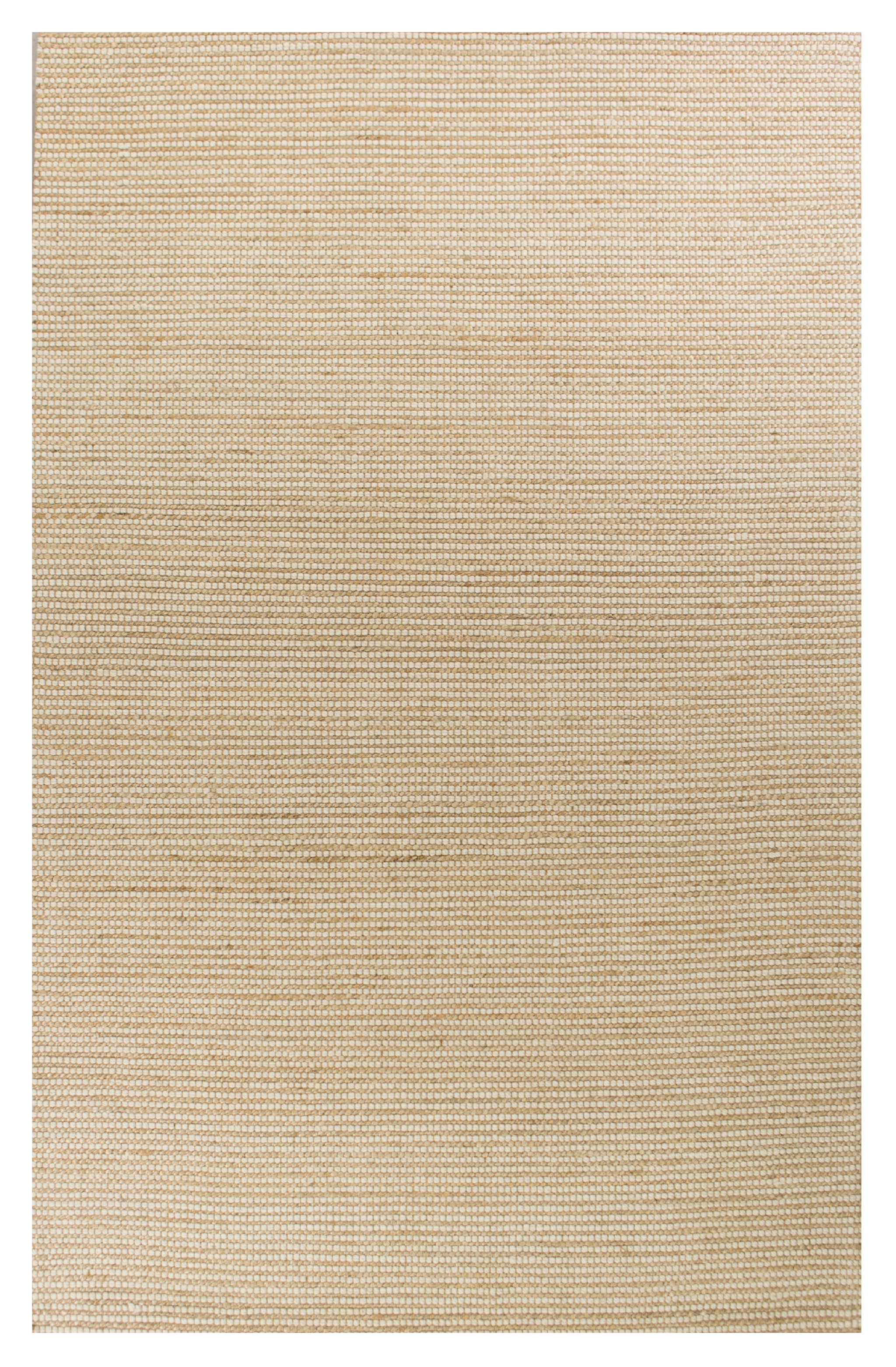 5' X 7' Tan And Ivory Hand Woven Area Rug-Area Rugs-DECOROLALA