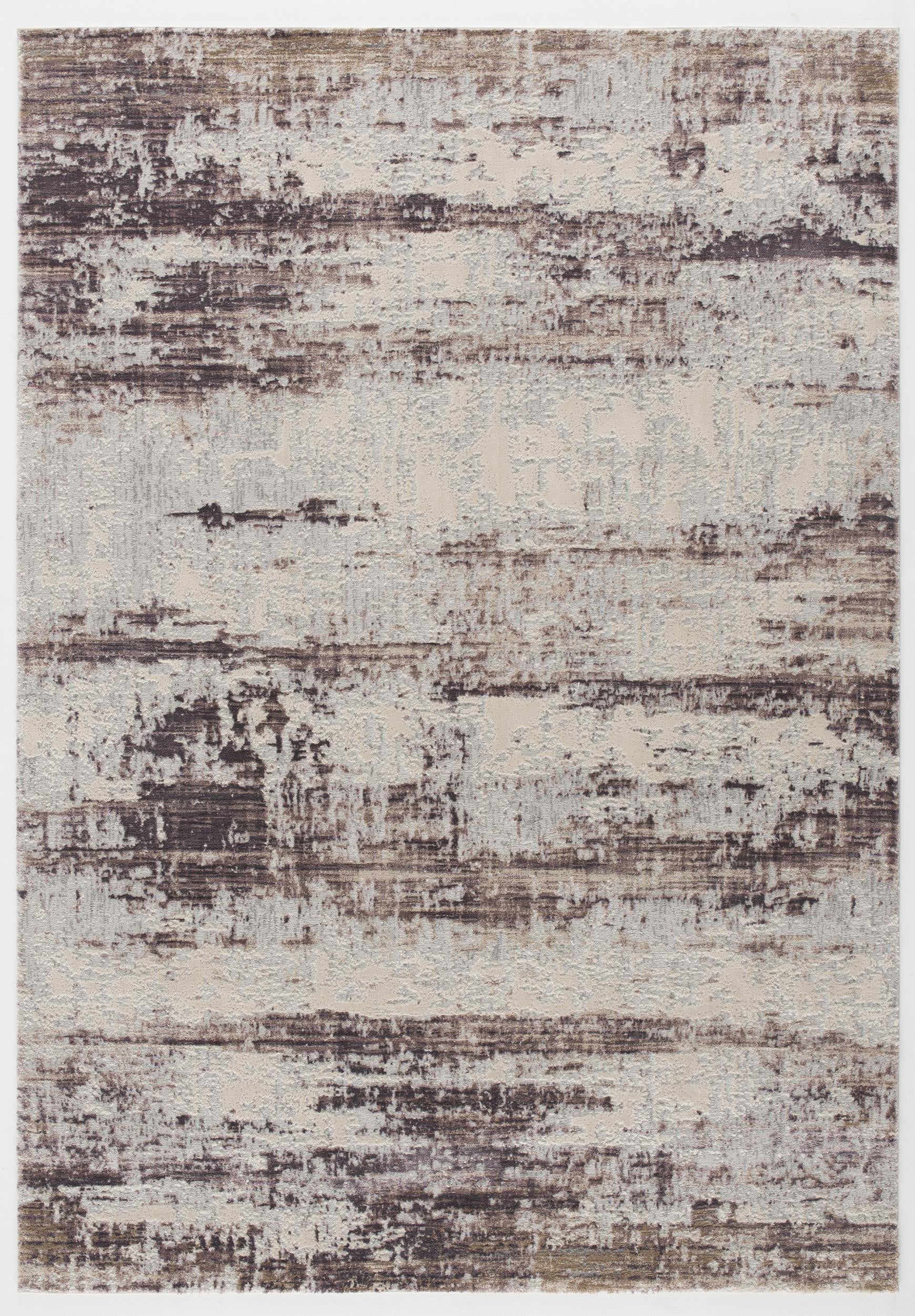 5' X 7' Violet Abstract Dhurrie Area Rug-Area Rugs-DECOROLALA