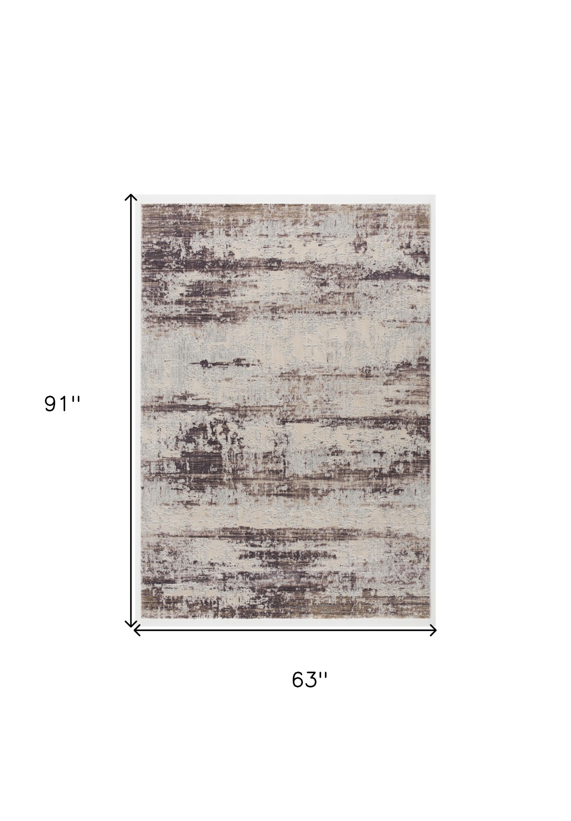 5' X 7' Violet Abstract Dhurrie Area Rug-Area Rugs-DECOROLALA