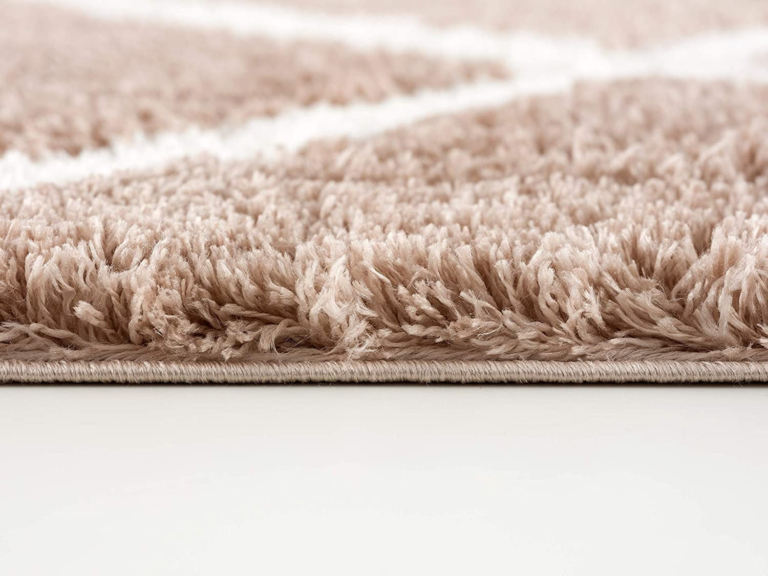 5' X 8' Beige Geometric Area Rug-Area Rugs-DECOROLALA