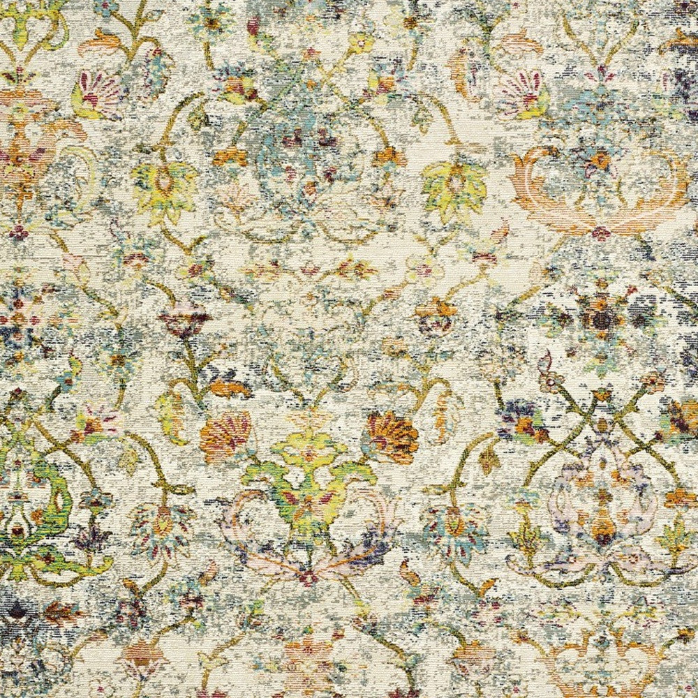 5' X 8' Beige and Ivory Area Rug-Area Rugs-DECOROLALA