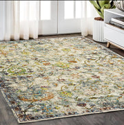 5' X 8' Beige and Ivory Area Rug-Area Rugs-DECOROLALA