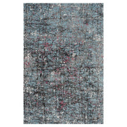 5' X 8' Blue Chaotic Strokes Area Rug-Area Rugs-DECOROLALA