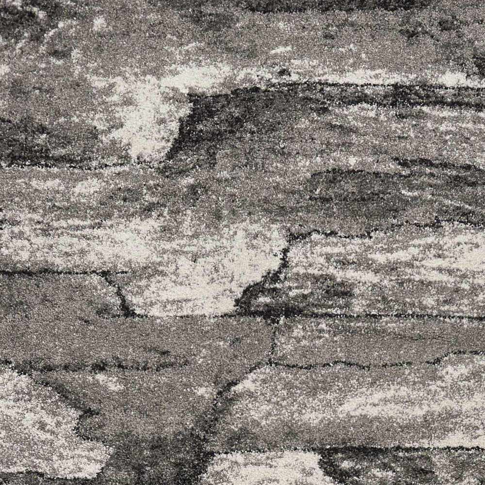 5' X 8' Gray Abstract Area Rug-Area Rugs-DECOROLALA