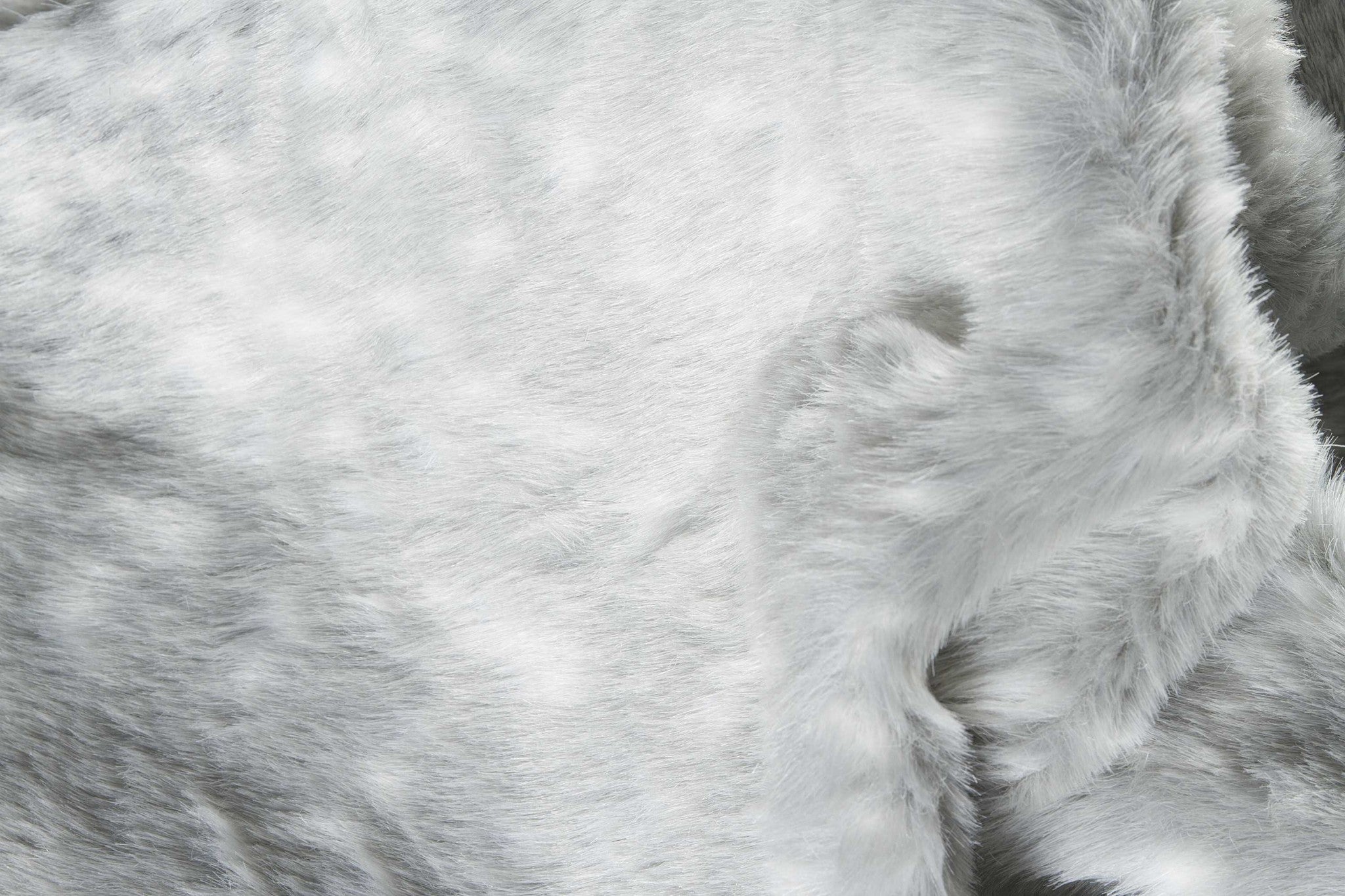 5' X 8' Gray Faux Fur Washable Area Rug-Area Rugs-DECOROLALA