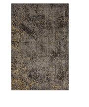 5' X 8' Gray and Yellow Abstract Sprinkle Area Rug-Area Rugs-DECOROLALA