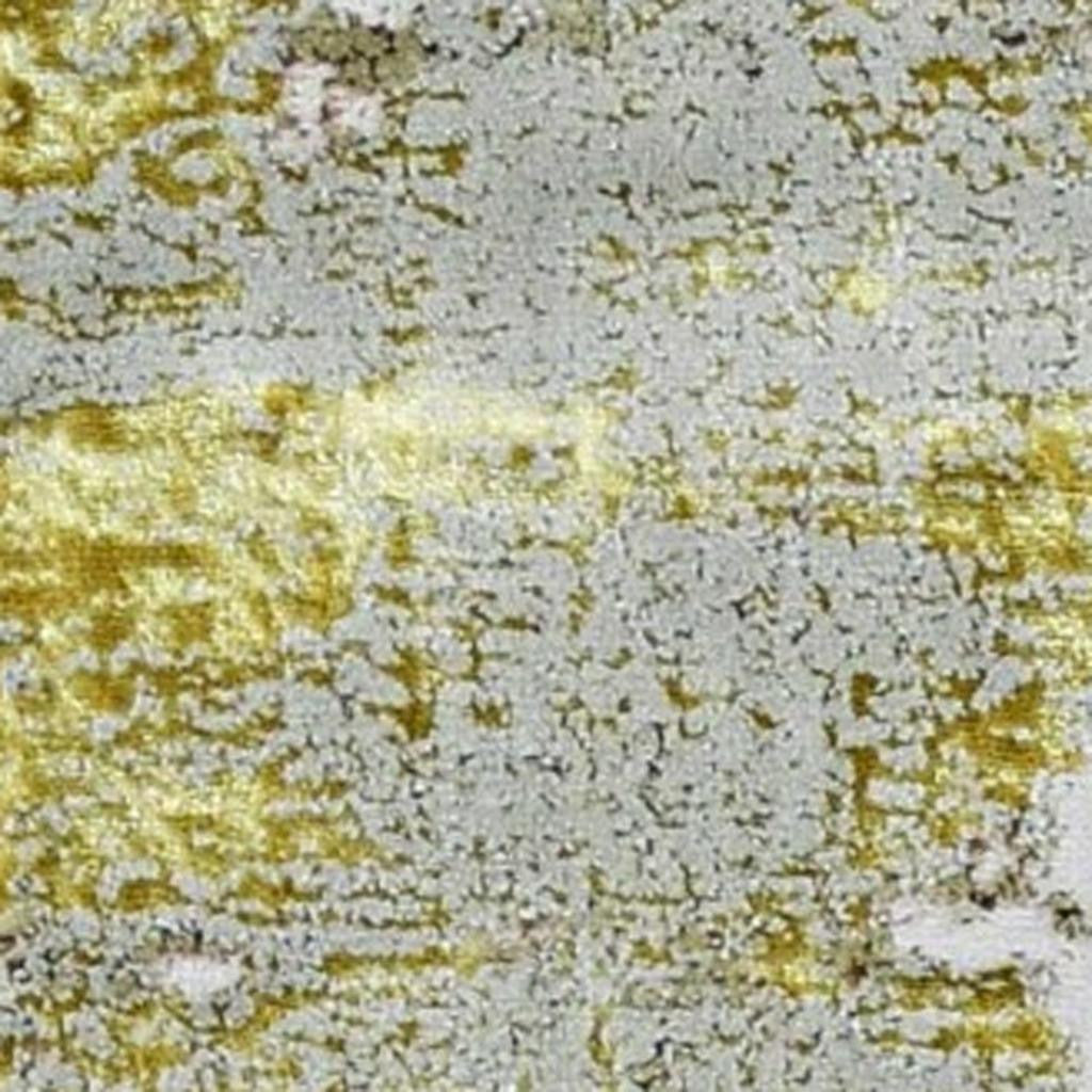 5' X 8' Ivory And Gold Abstract Area Rug-Area Rugs-DECOROLALA