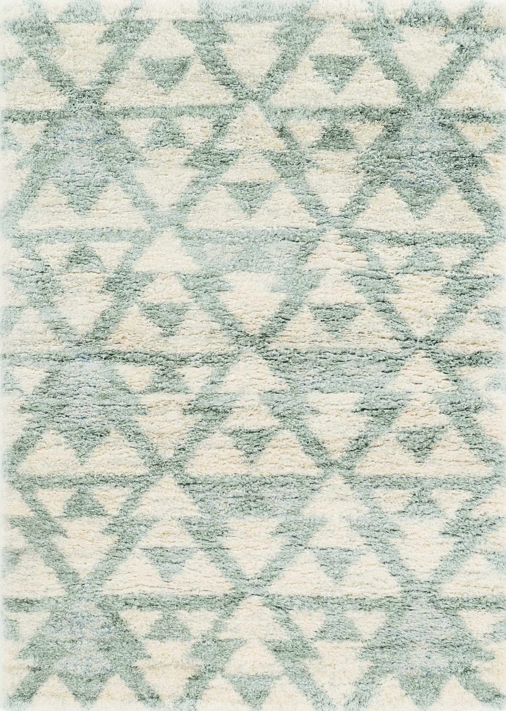 5' X 8' Ivory And Gray Geometric Area Rug-Area Rugs-DECOROLALA