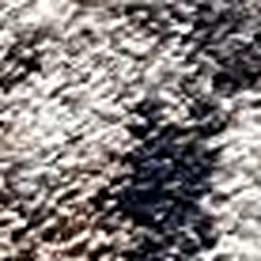 5' X 8' Ivory And Navy Retro Modern Area Rug-Area Rugs-DECOROLALA