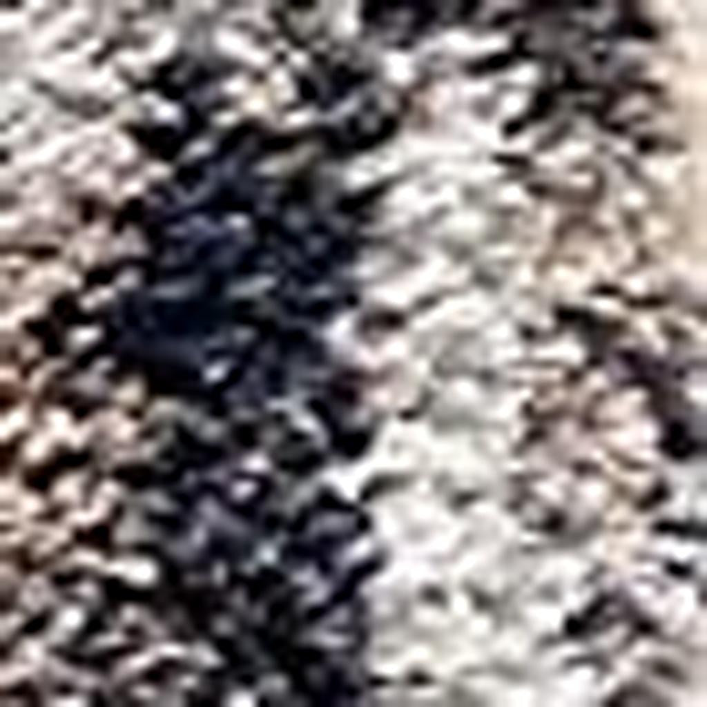 5' X 8' Ivory And Navy Retro Modern Area Rug-Area Rugs-DECOROLALA