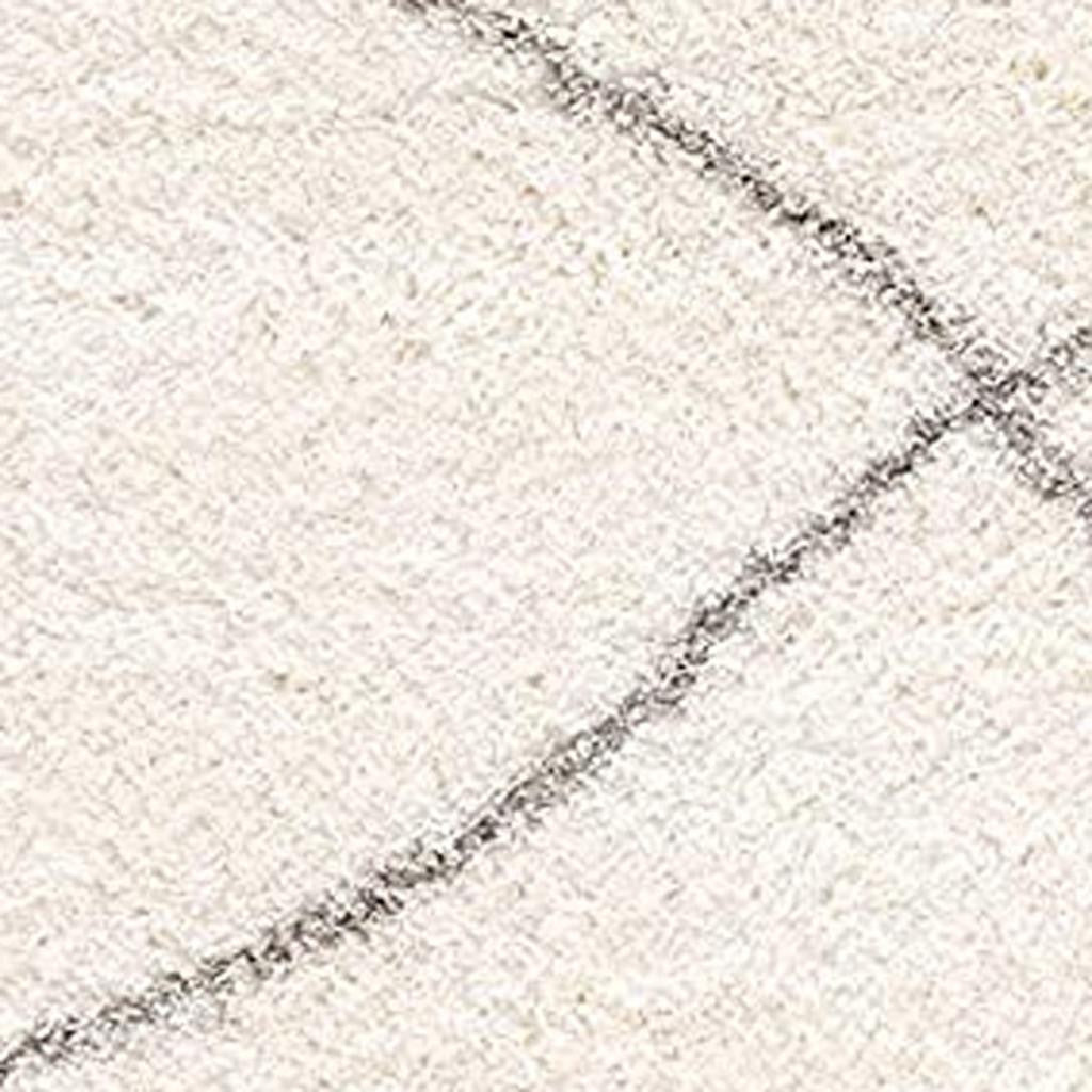 5' X 8' Ivory Modern Uneven Lattice Area Rug-Area Rugs-DECOROLALA