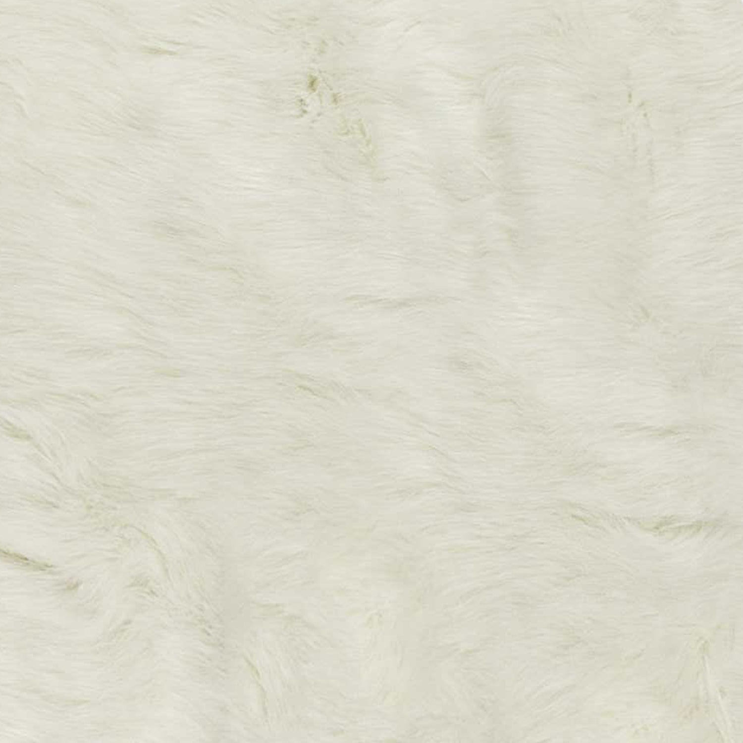 5' X 8' Off White Faux Fur Hand Knotted Washable Area Rug-Area Rugs-DECOROLALA