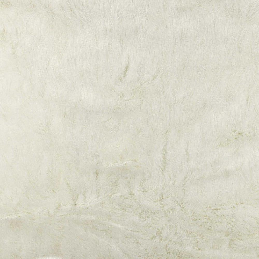 5' X 8' Polar Bear Off White Faux Hide Area Rug-Area Rugs-DECOROLALA