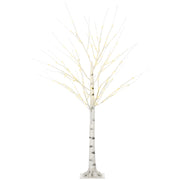 5 ft Artificial Birch Tree - 96 Warm White LED Lights-Home Furnishings > Holiday & Seasonal > Christmas Decorations > Artificial Tree Light-DECOROLALA