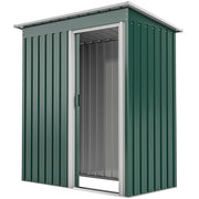 5' x 3' Outdoor Storage Shed - Green Steel Garden Tool Shed-Patio & Garden > Lawn & Garden > Sheds-DECOROLALA