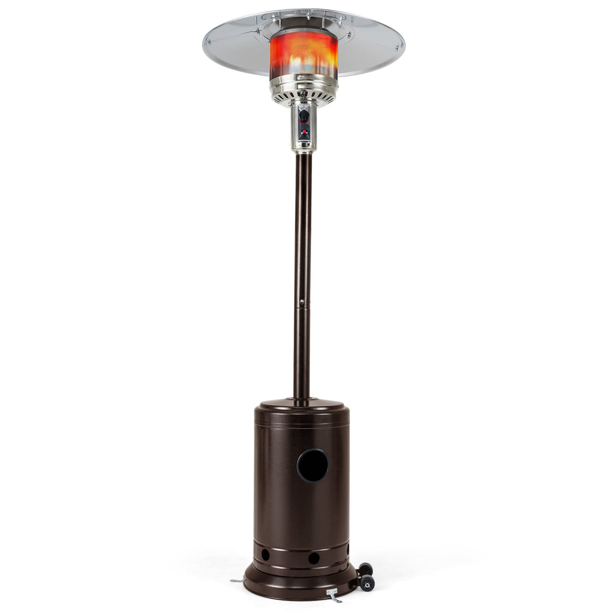50 000 BTU Patio Propane Gas Heater with Stainless Steel Burner-Bronze-Patio Heaters-DECOROLALA