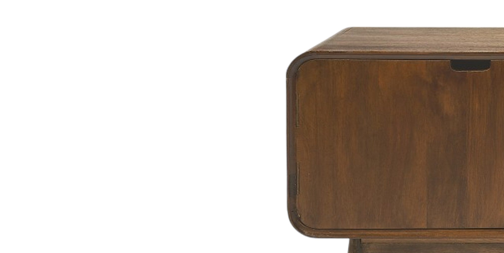 50" Brown Solid Wood Enclosed and Open Storage TV Stand-TV Stands-DECOROLALA