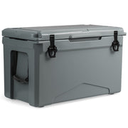 50 QT Rotomolded Cooler Insulated Portable Ice Chest with Integrated Cup Holders-Gray-Coolers-DECOROLALA