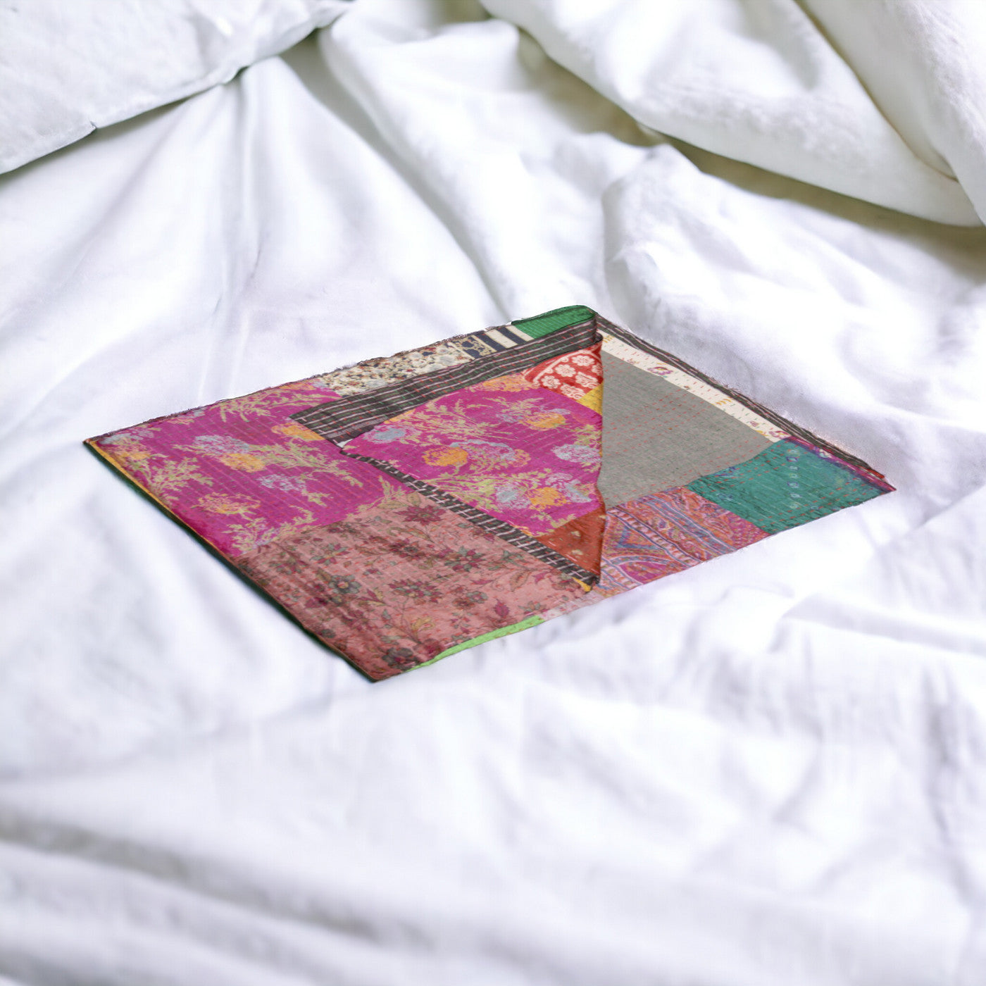 50" X 70" Silk Multicolor Throws-Throws & Blankets-DECOROLALA