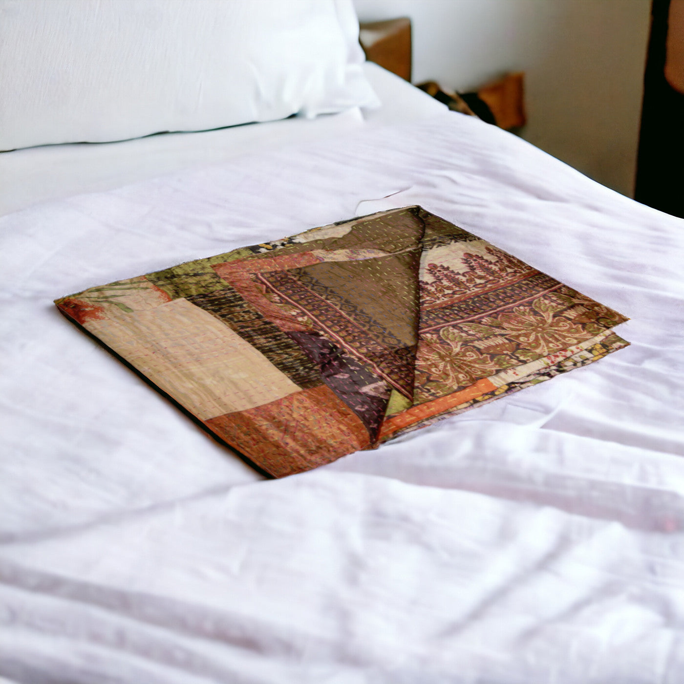 50" X 70" Silk Multicolor Throws-Throws & Blankets-DECOROLALA