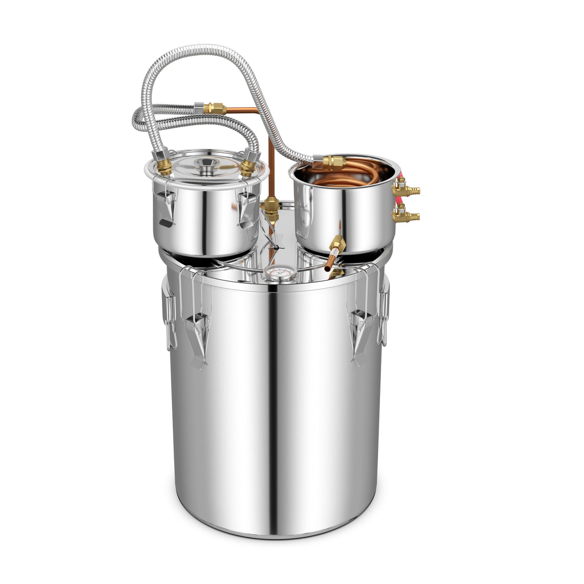 5/10 Gal 22/38 L Water Alcohol Distiller for DIY Whisky-10 Gal-Small Appliances-DECOROLALA